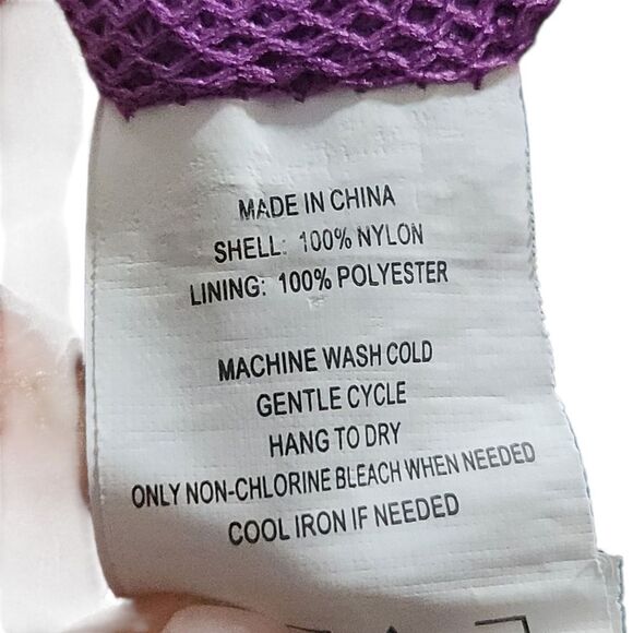 Prana Windbreaker Jacket Womens M Fiona Anorak Blue Green Teal Purple Pre-owned - Picture 9 of 11